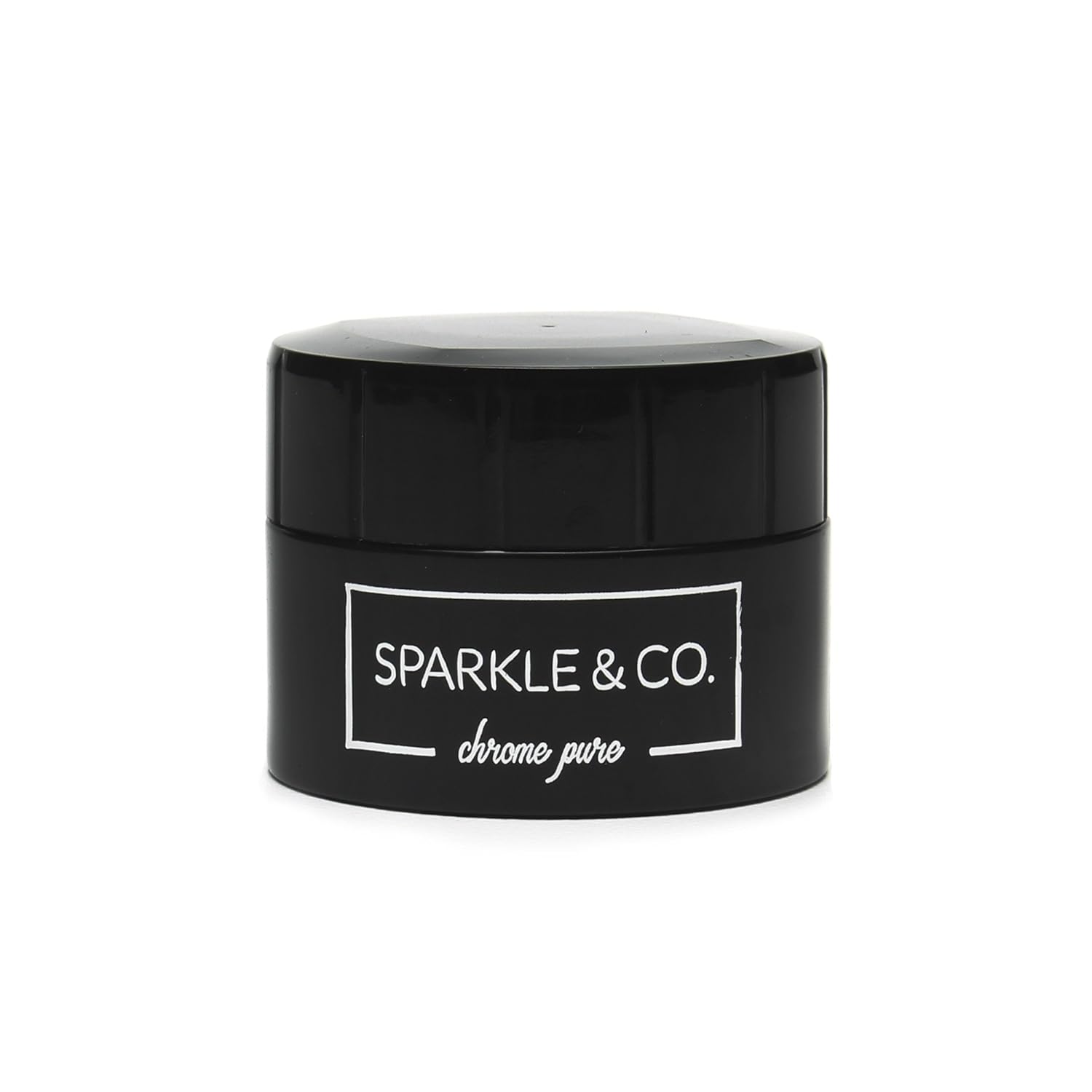 3g Chrome Pure Powder Jar, Magic Powder, Mirror Powder Silver for Nails (5 Jars)