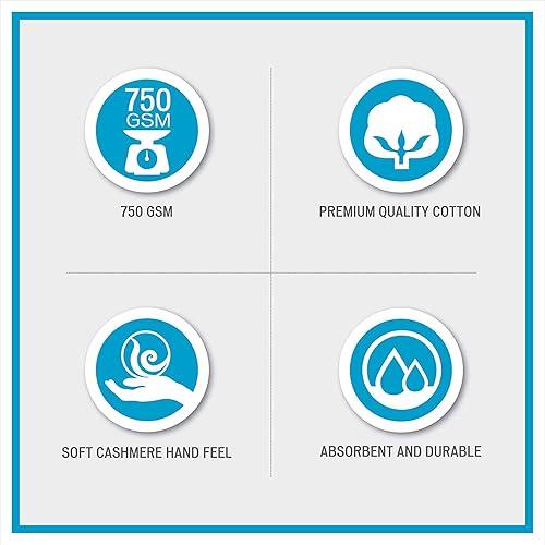 Vista 4 de Beautyrest Plume - Juego de toallas de baño 100 % algodón, lujosamente suave al tacto, calidad de spa premium de 26.46 oz/m², duraderas