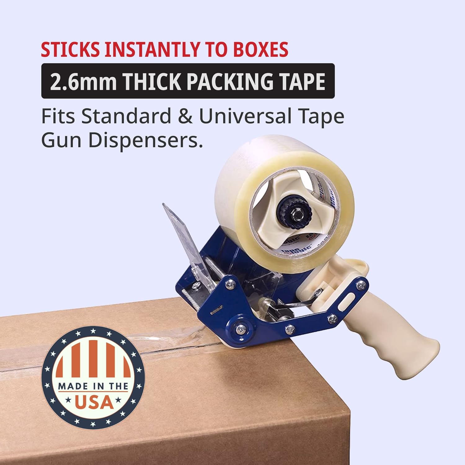 Tape Logic 2" x 55 yds Acrylic Packing Tape 2.6 Mil, Clear (36-Pack) Heavy Duty Packing Tape Rolls for Sealing Boxes at Home, Warehouse, & Office, Supplies for Packaging, Shipping, Moving