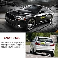 Vista 6 de SINGARO Imán de conductor estudiantil – Please Be Patient, letrero magnético, 3 calcomanías reflectantes para novatos, calcomanía para el nuevo