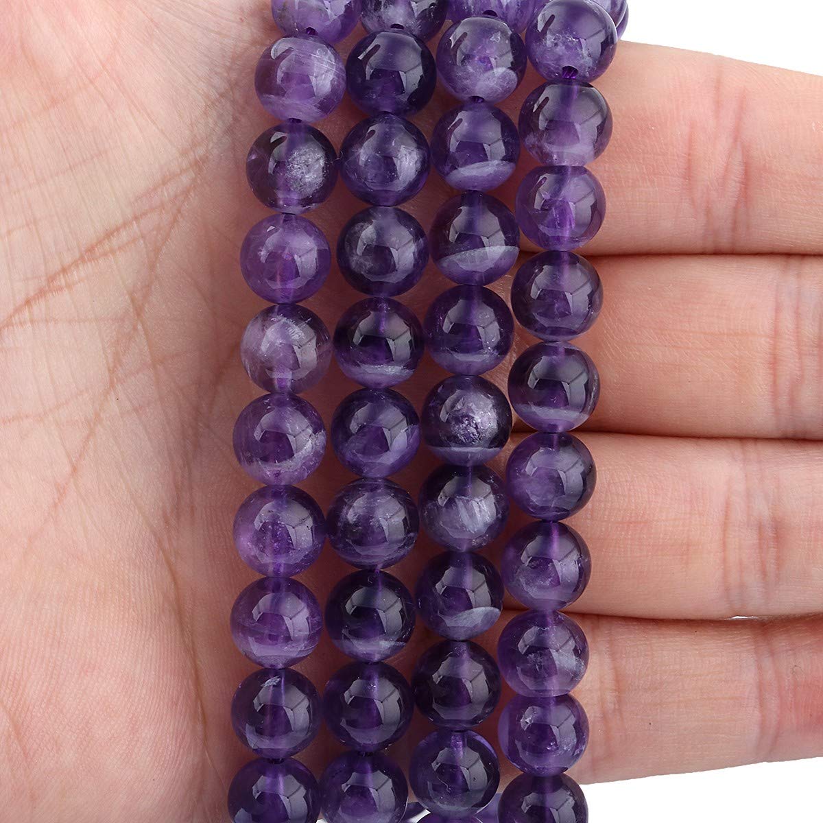 MJDCB 10mm 35 pièces Agate Onyx Noir Perle Pierre Naturelle Ronde en Vrac Perles Semi Precieuse pour Fabrication de Bijoux de Bracelets et de Colliers