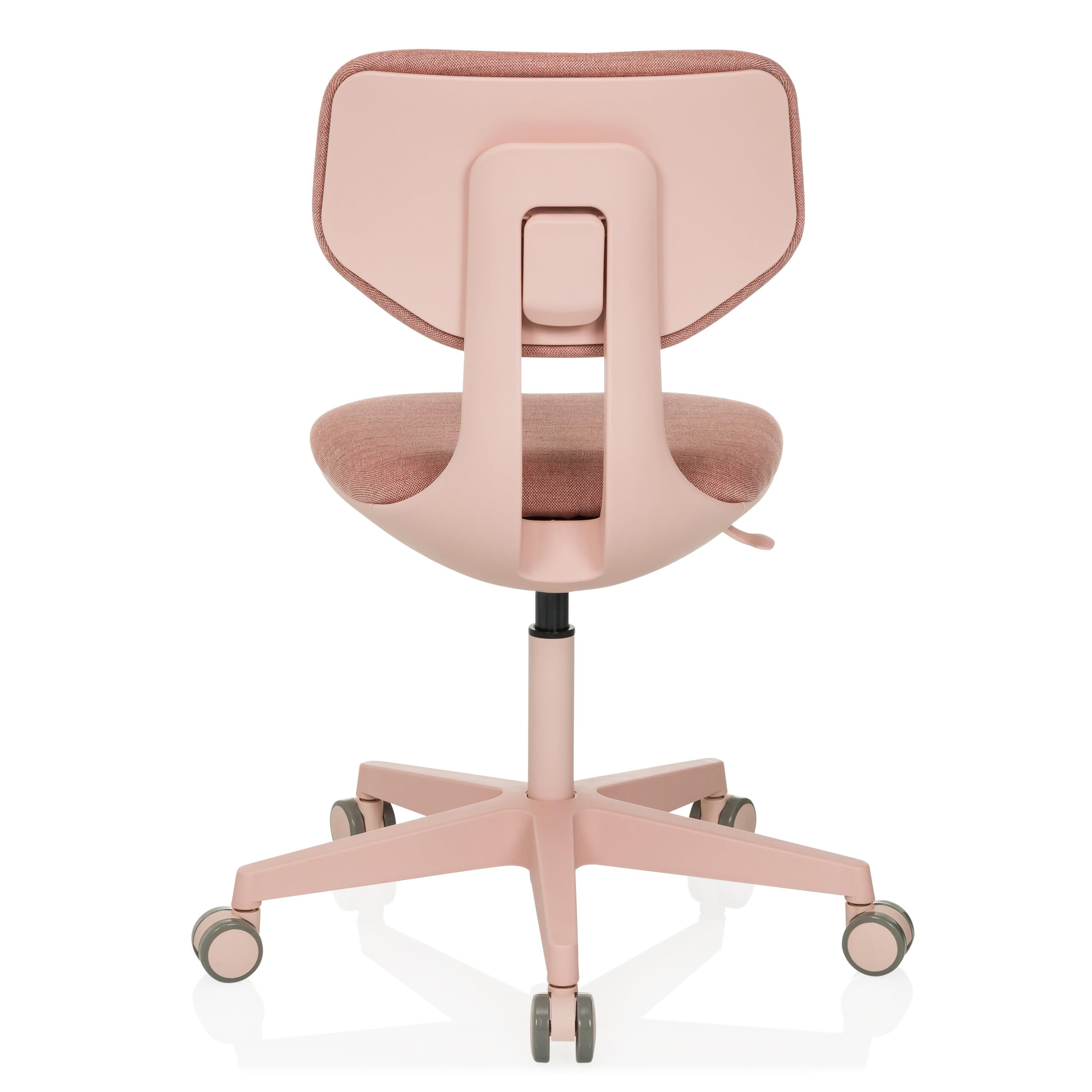 hjh OFFICE Kinderdrehstuhl mit höhenverstellbarer Rückenlehne Kid Colore Mitwachsender Schreibtischstuhl für Kinder von 6-12 Jahre, Rosa