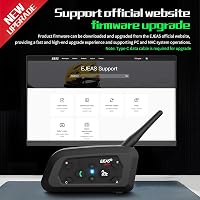 EJEAS V6 Pro+ Bluetooth motoros sisak intercom 6 fő csatlakozáshoz, 5.1 kommunikációs rendszer 9