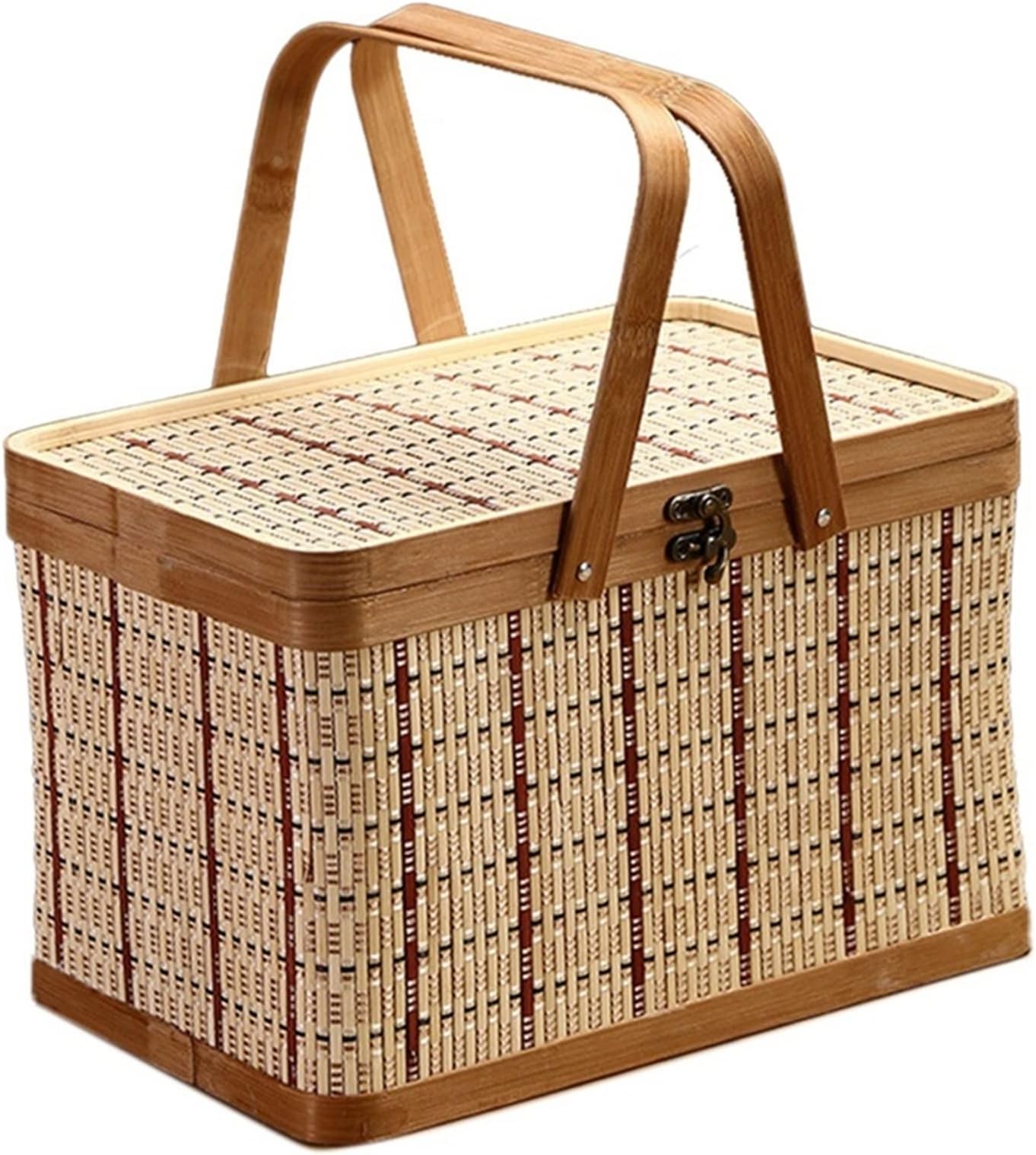 TUYYAPicnic Basket Braided Zongzi Moon Cake Spring Festival New Year Specialty Pastry Dried Fruit Toy Storage Baskets Egg Basket