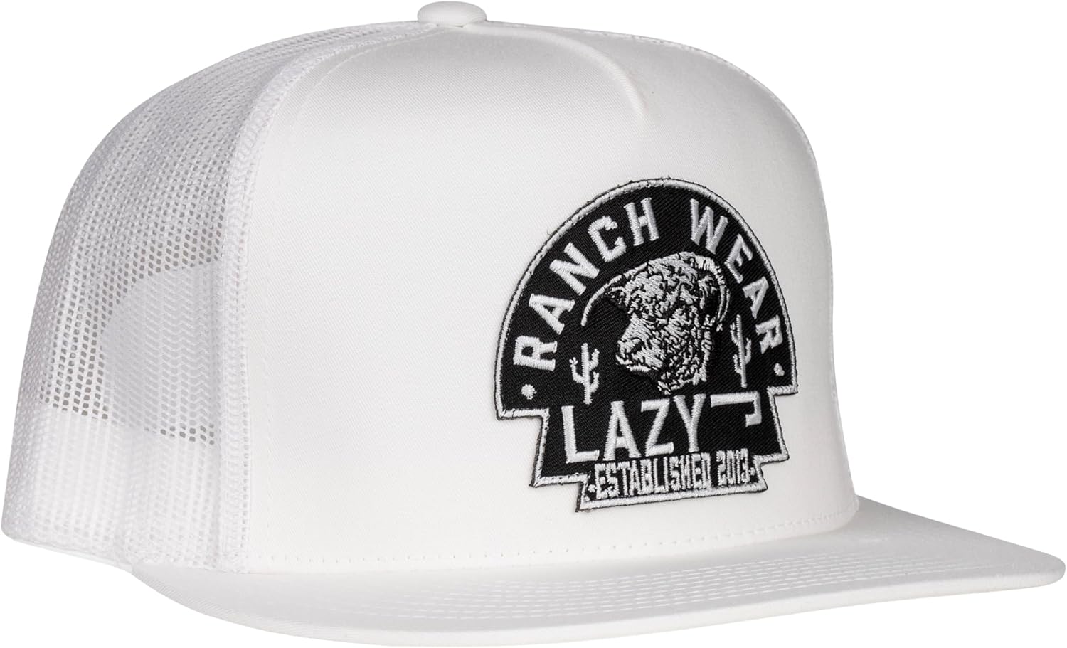 Lazy J Ranch Arrowhead Classic Five Panel Trucker Hat - Adjustable Unisex Country Hats, Vintage Trucker Hat