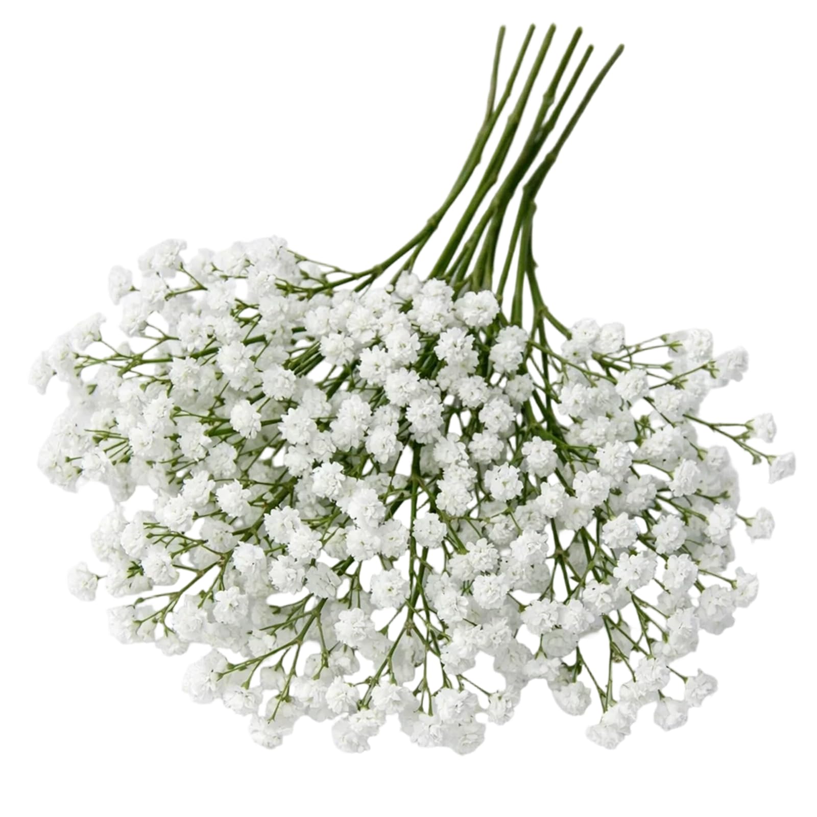 QiiWuic Gypsophila Artificial Flowers, 6-Pack Realistic Faux Flowers That Look Real, White Artificial Gypsophila for Home Decor, 28CM Short Stem Design