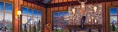 Miniatura 6 de Ceaco - Rustic Lodge - Cozy Fire - Rompecabezas de 1000 piezas, 27 x 20