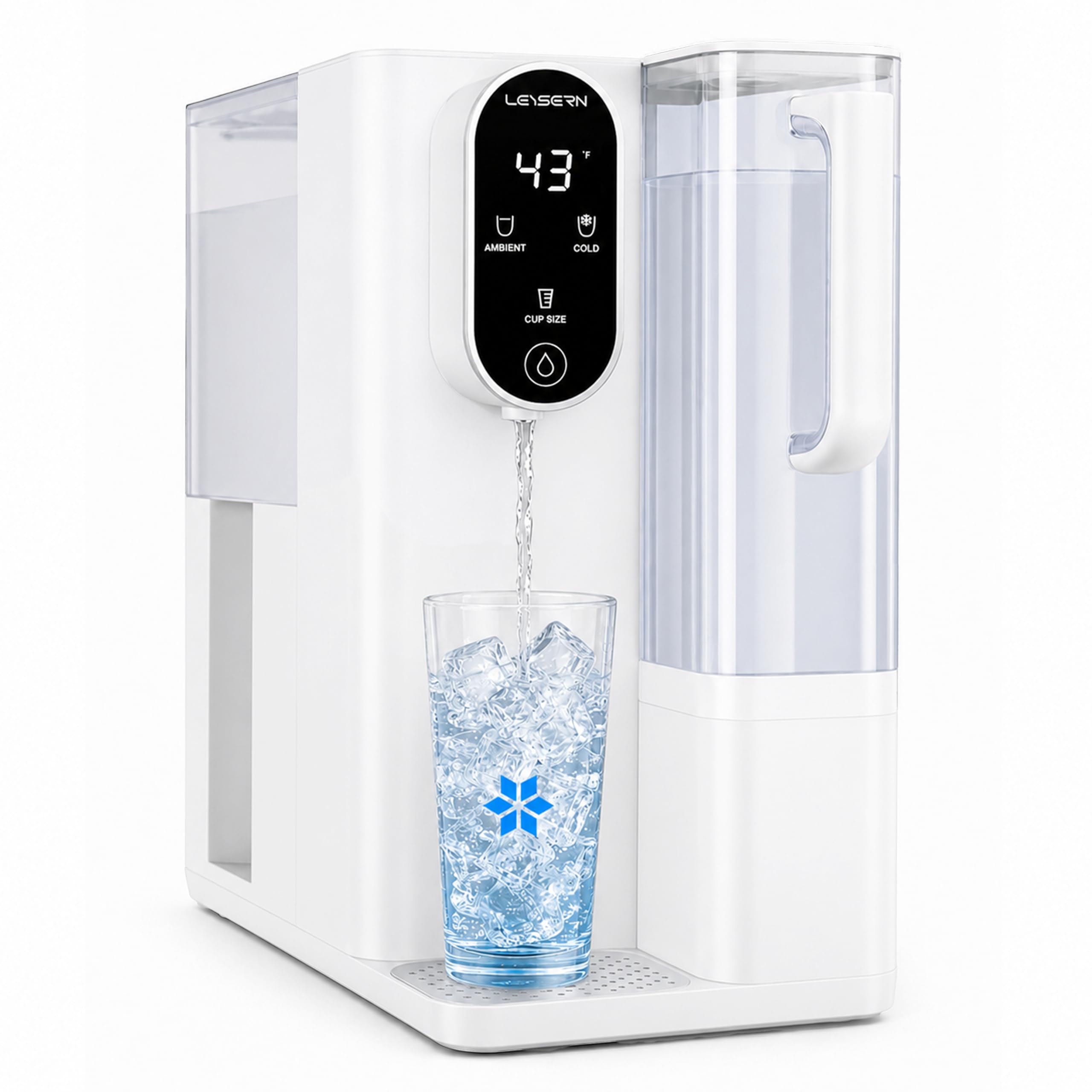 Leysern Cold Countertop Reverse Osmosis Water Filter, No Installation