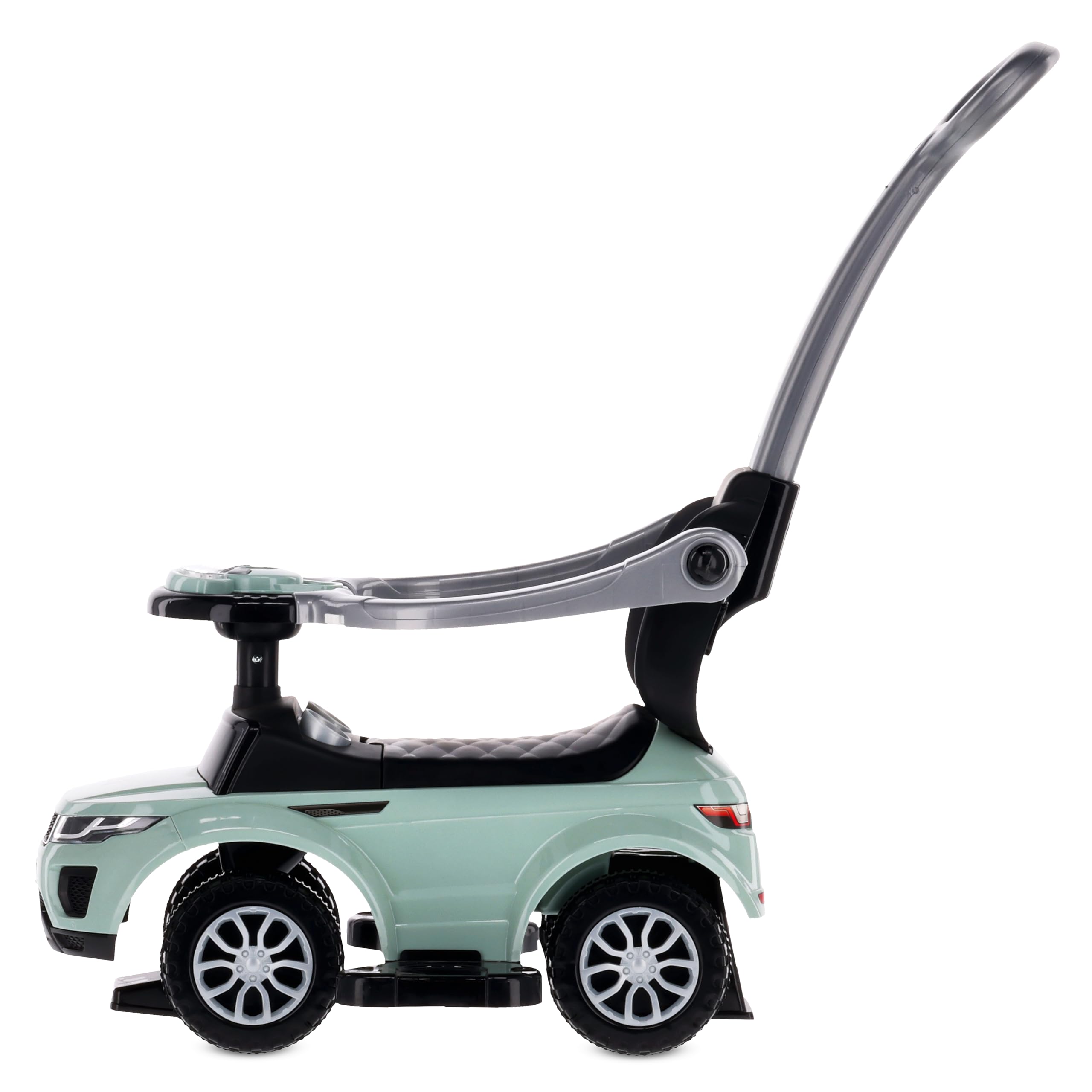 4in1 Kinderauto Rutschauto ab 1 Jahre und Schiebeauto mit Hupe und Musik, Rutschauto mit Stauraum unter dem Sitz, Spielzeugauto ab 1 Jahren (Salbei)