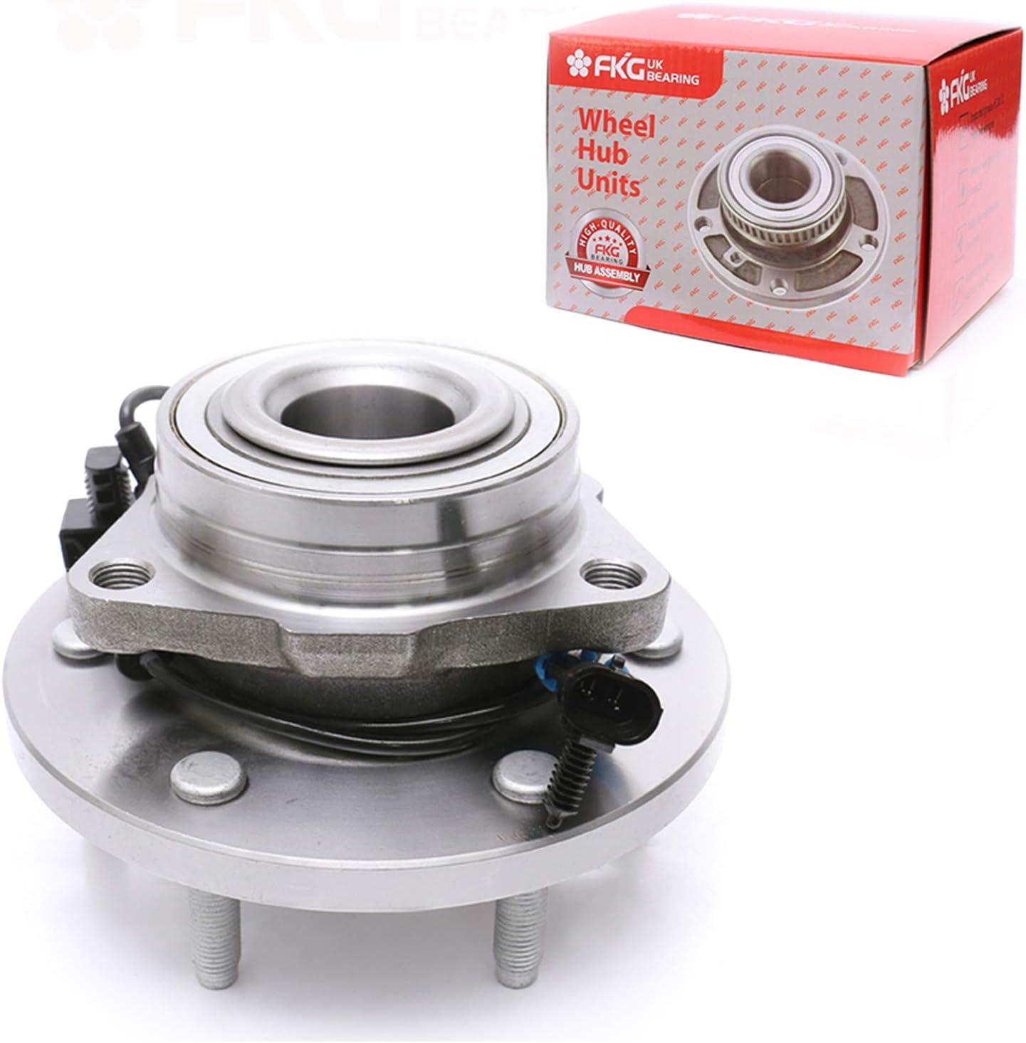 FKG 515093 Front Wheel Bearing Hub Assembly fit for 2006-2009 Hummer H3, 6 Lugs W/ABS