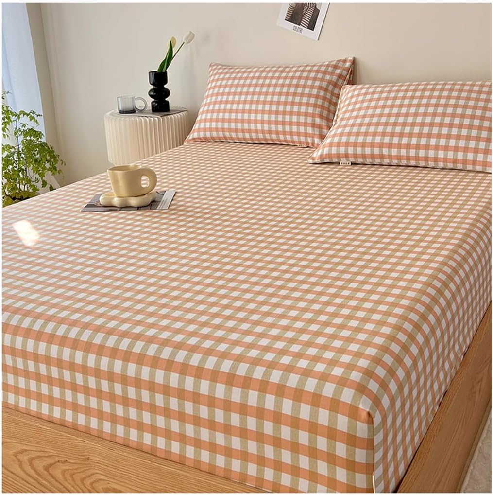 Fitted Sheet 100 Cotton Mattress Cover Fresh And Cool Durable Bedding