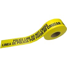 C.H. Hanson 15049 Yellow Police Line/Do Not Cross Tape, 3 mil, 1000 ft