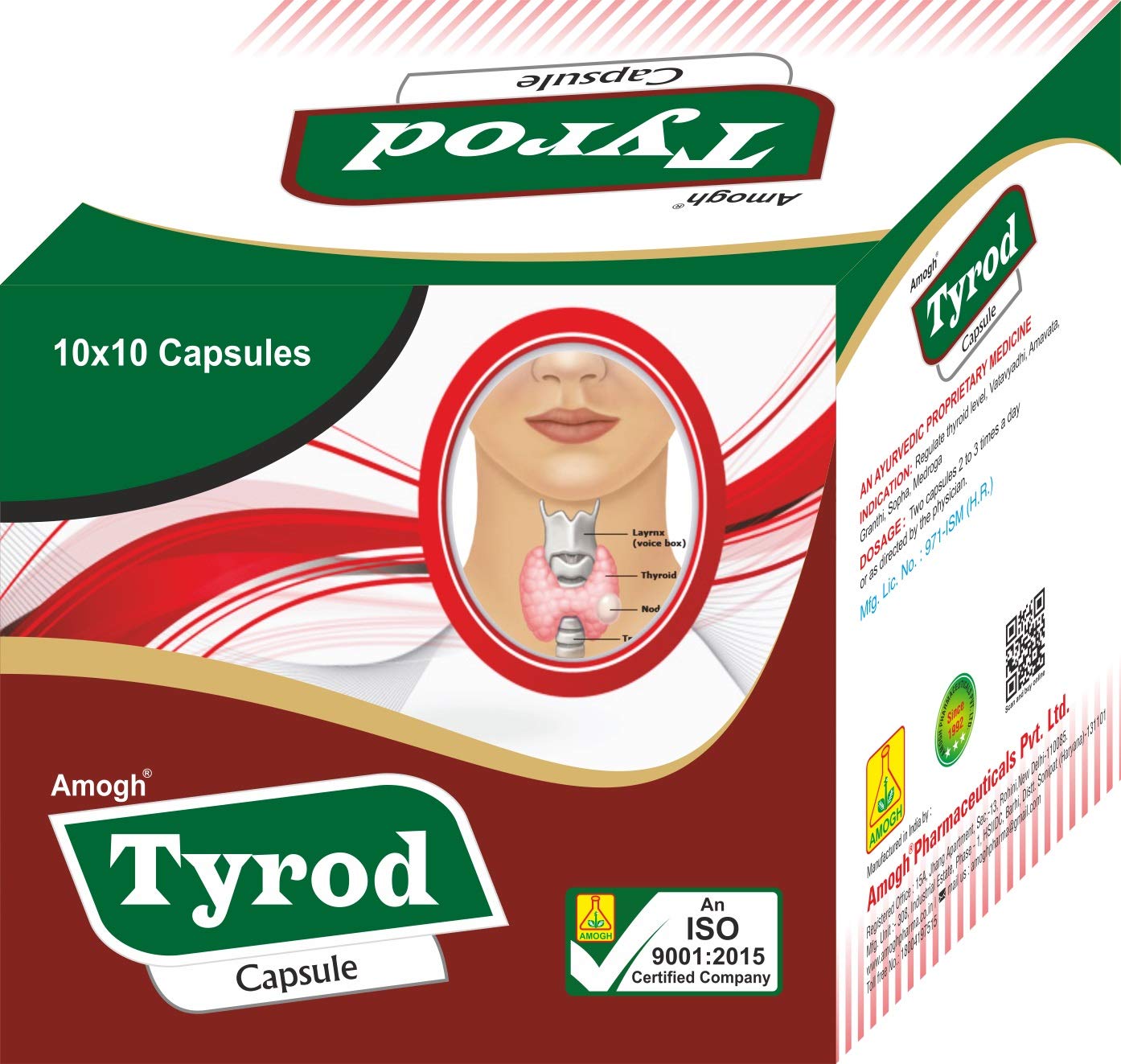 Amogh Tyrod Capsule 100 Capsule Pack (B09CMC5MJH) Amazon Price History, Amazon Price Tracker