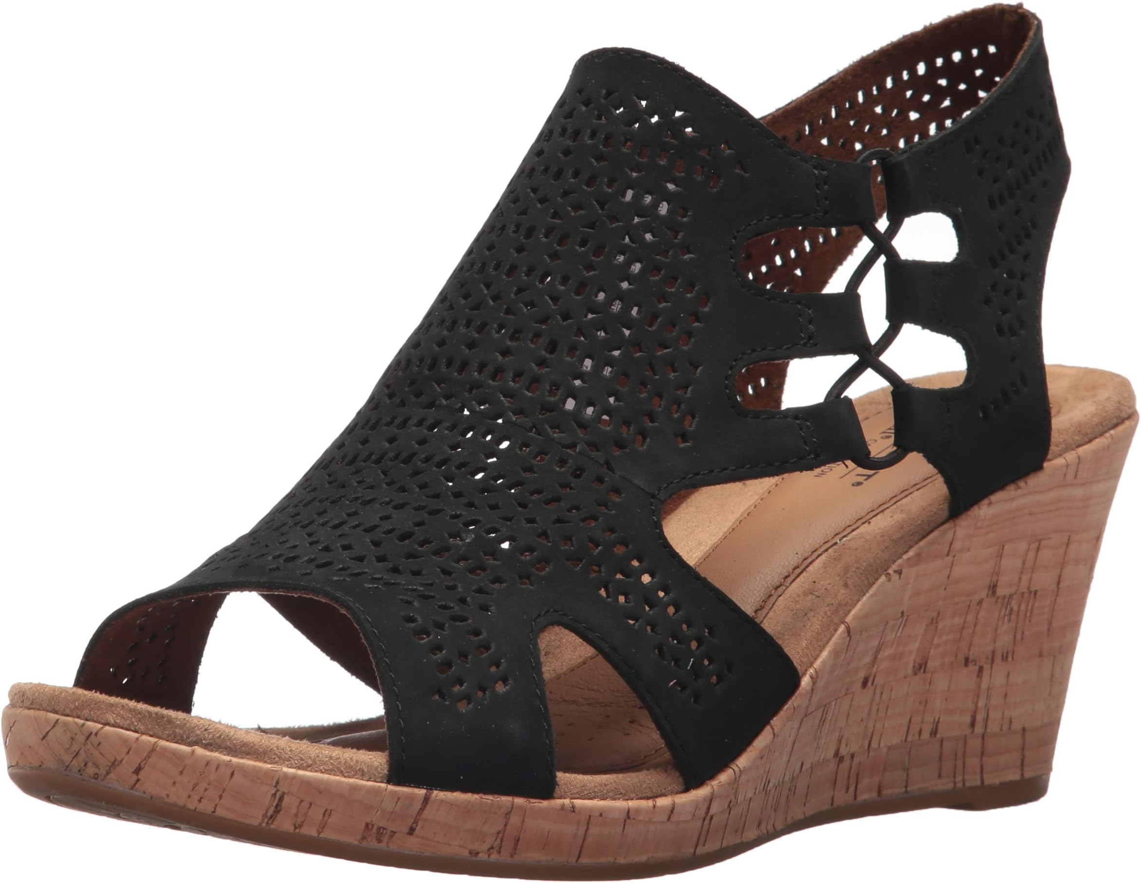 Women's Janna Perf Boot Sandal, Black, AD TEMPLATE SIZE