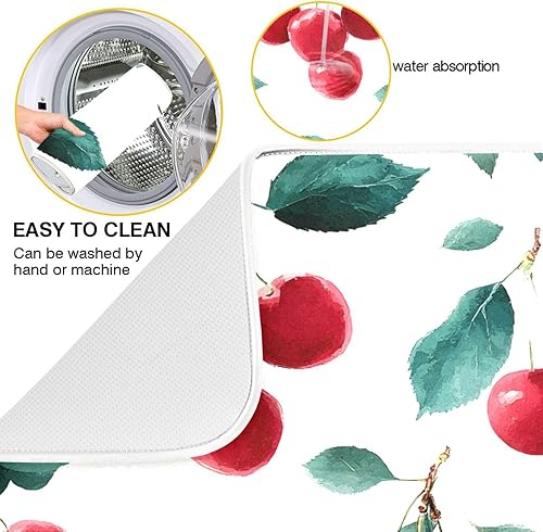 Vista 162 de Tapete de secado de platos de mariposas botánicas para encimera de cocina, almohadilla de secado de microfibra absorbente, grande, 18 x 24 pulgadas