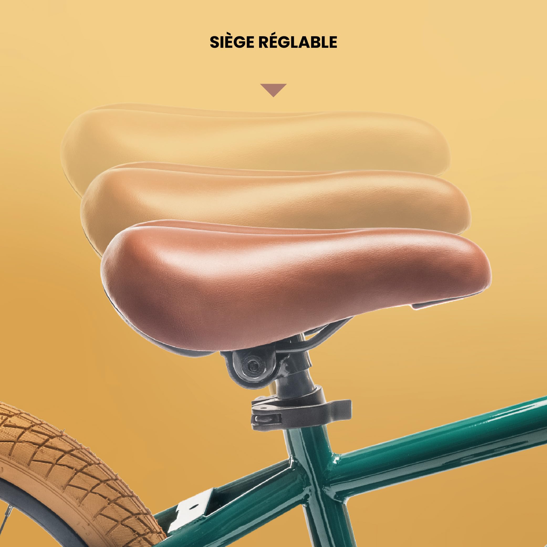 sun baby Verdant Bike Vélo pour Enfant pour garçon 12/14/16 Pouces avec Barre de poussée, Sonnette, Réglage en Hauteur du siège et du Volant