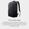 Dell 14-16 EcoLoop Essential Backpack 14-16 - CP3724 - Lightweight, Two Mesh Side Pockets, Built-in Accessory Organizer, Custom Padded Laptop Case - Black