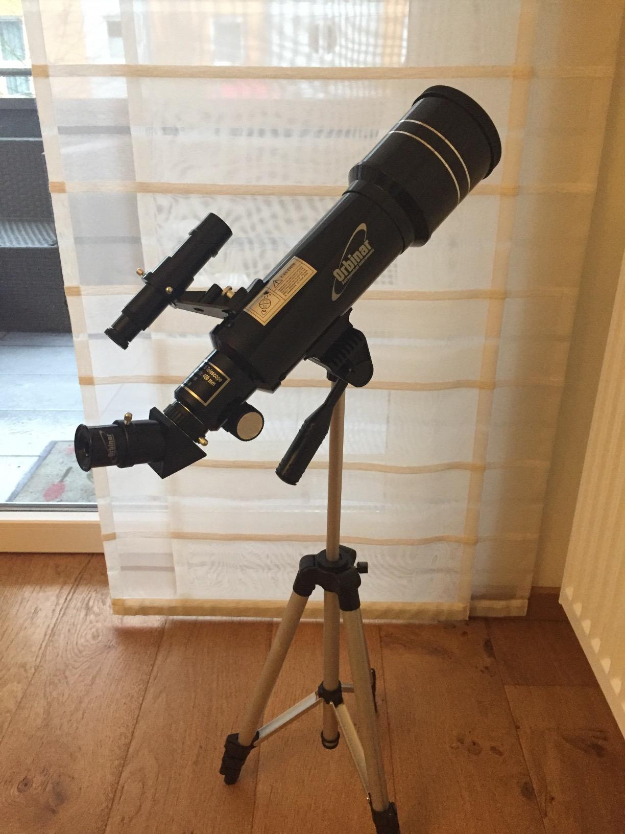 Télescope Voyage Orbinar 400/70 Avec Sac à Dos Et Adaptateur Smartphone