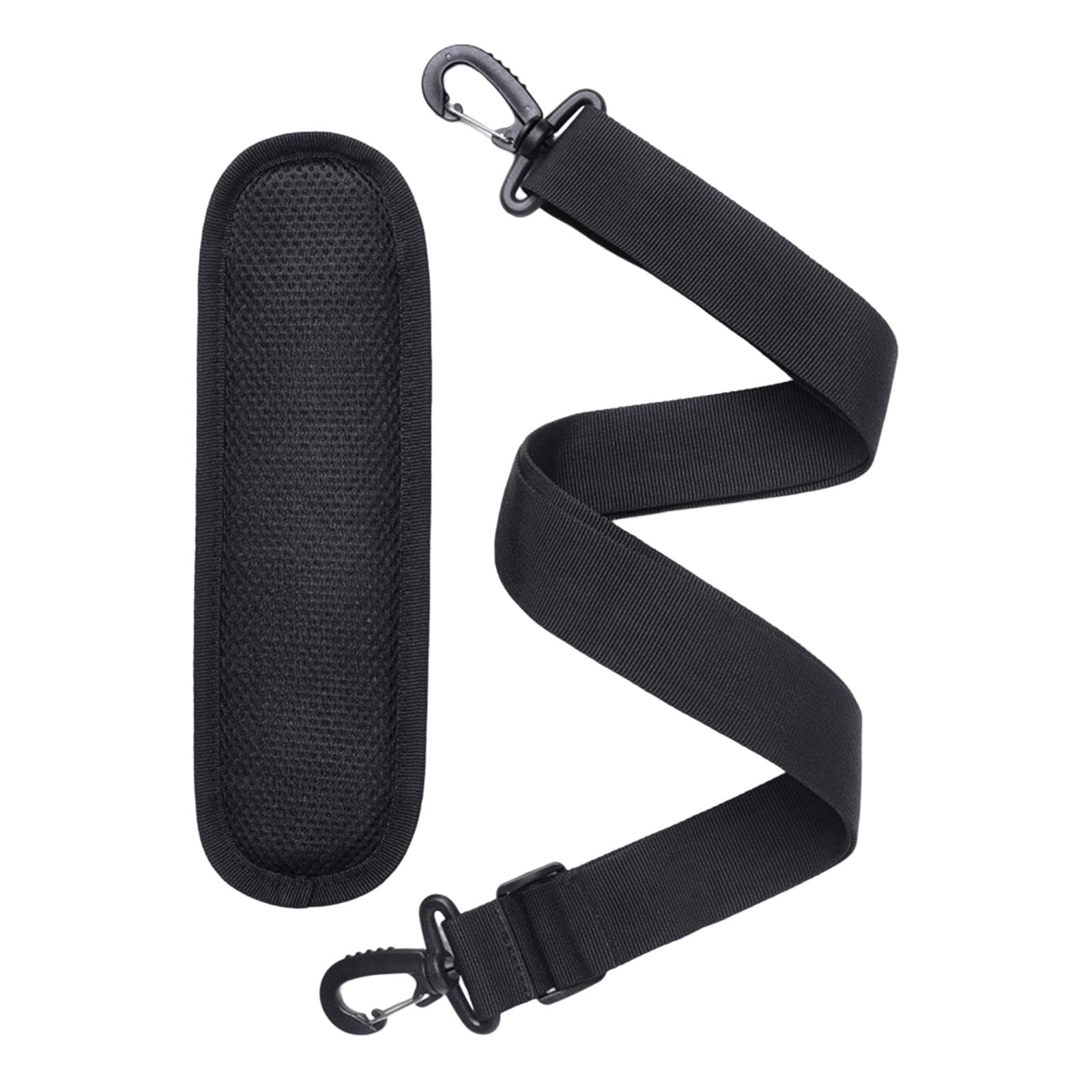 nivaa Adjustable Shoulder Strap Replacement Removable Padded Pad Durable Accessory Black-picture-10