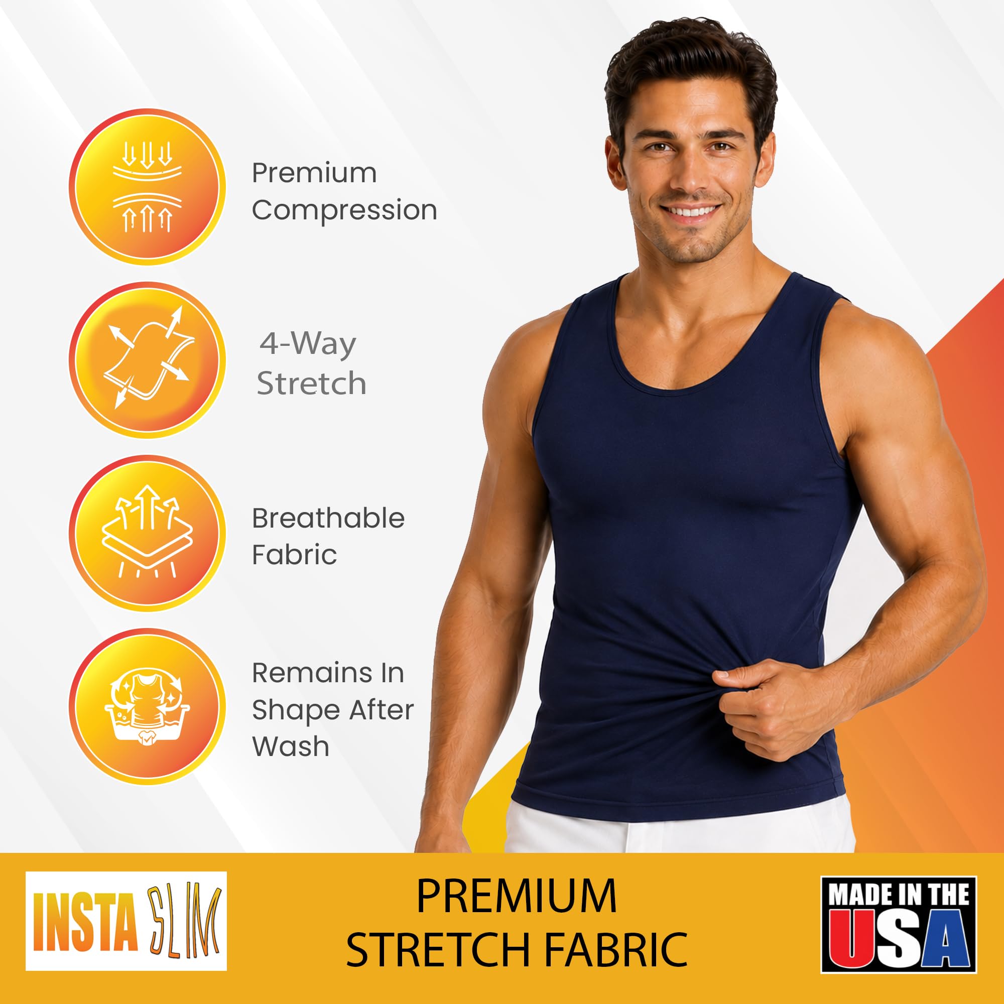 Insta Slim Herren Muscle Tank Tanktop