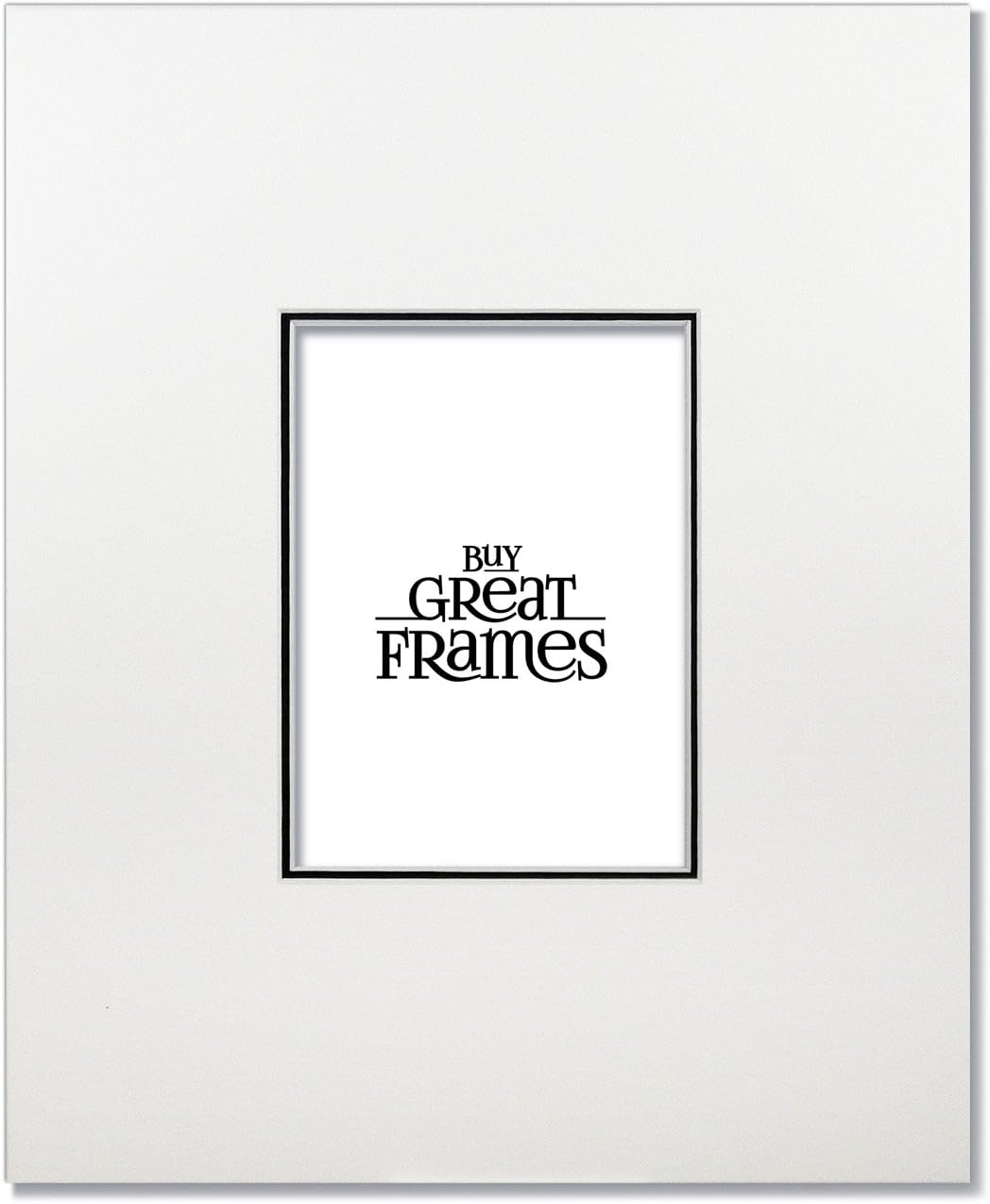 Set of 2 - 16x20 White/ Black Gallery Wedding Mats for 8x10 photos