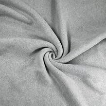 FabricLA Polar Fleece Fabric 60" Wide - Soft Plush 280 GSM Heavyweight Anti-Pill Blanket Fabric for Sewing Throws, Ponchos, Pillow Covers, PJ Pants, Cushions and Liners, Heather Gray, 2 Yards