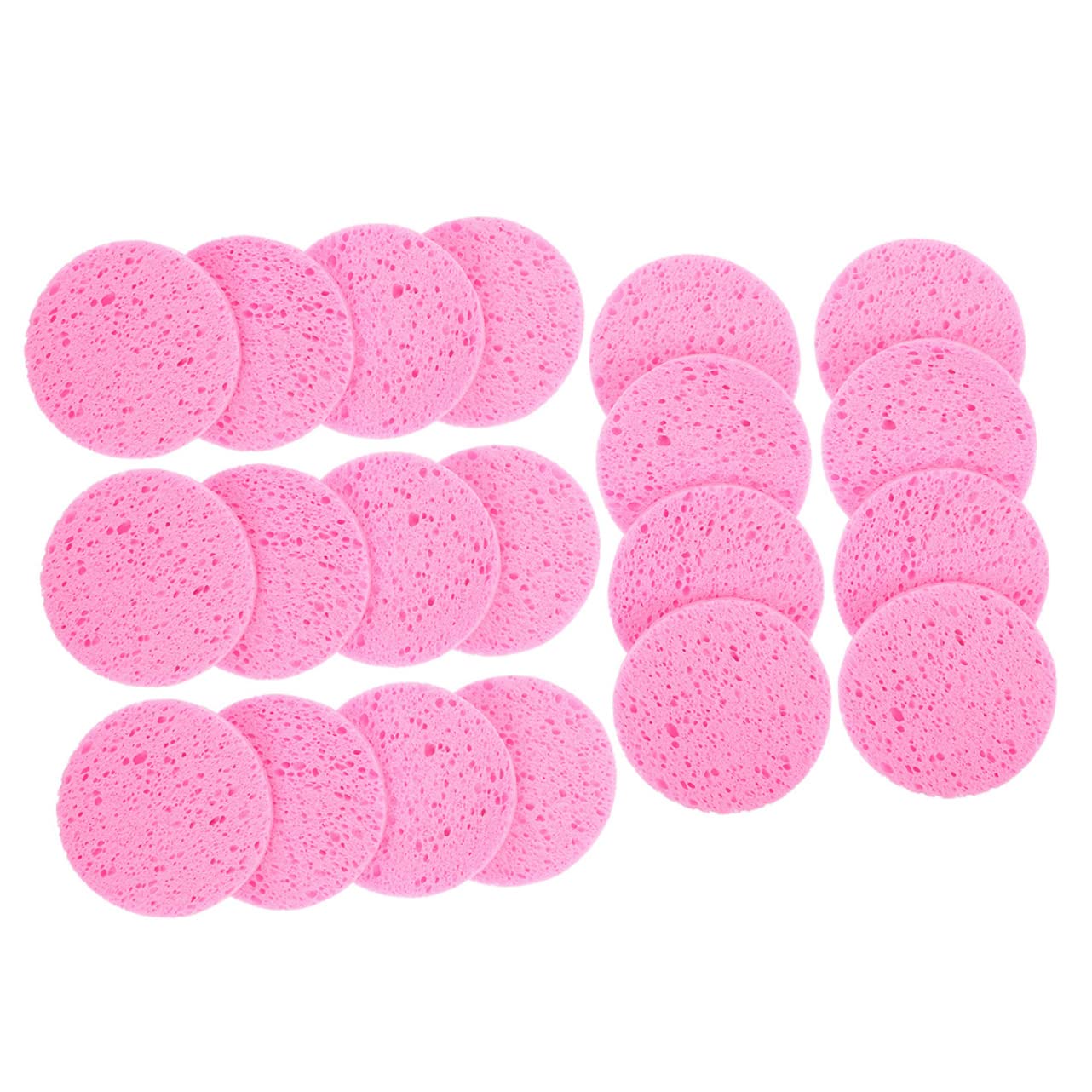 minkissy 100pezzi Spugne Per Pulizia Facciale Rotonde Morbide e Comfortevoli Per Rimuovere Trucco e Pulire Viso Confezione Materiale Sicuro e Pratico Per Viaggi