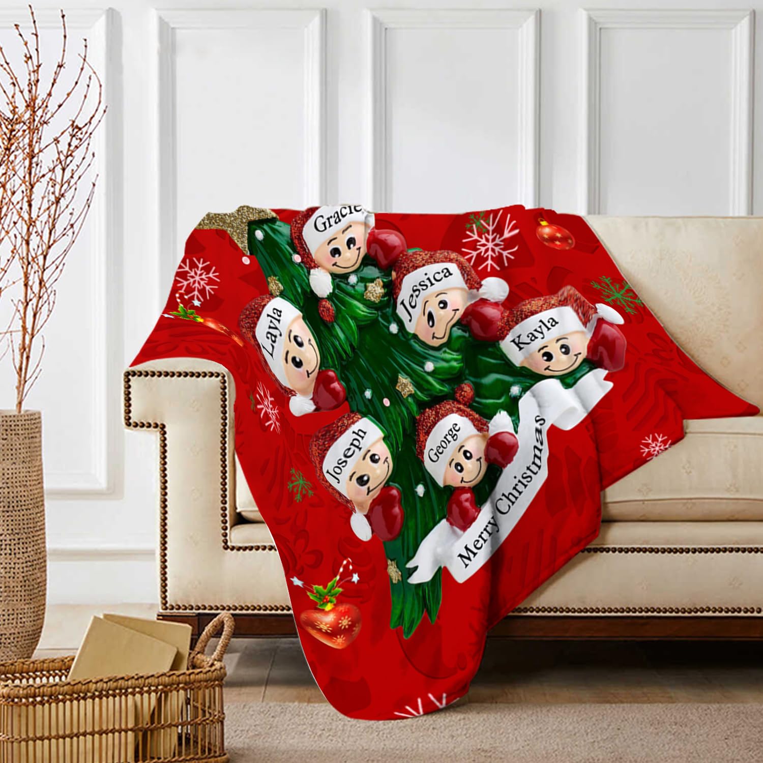 Coperta Personalizzata In Flanella 130x150cm - Morbida Plaid Con Testo Per Regali Di Natale E Compleanni - 3