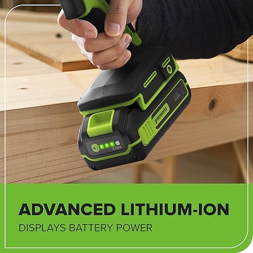 Vista 25 de GreenWorks GREENWORKS 40V 2.0 AH batería de iones de litio 29462