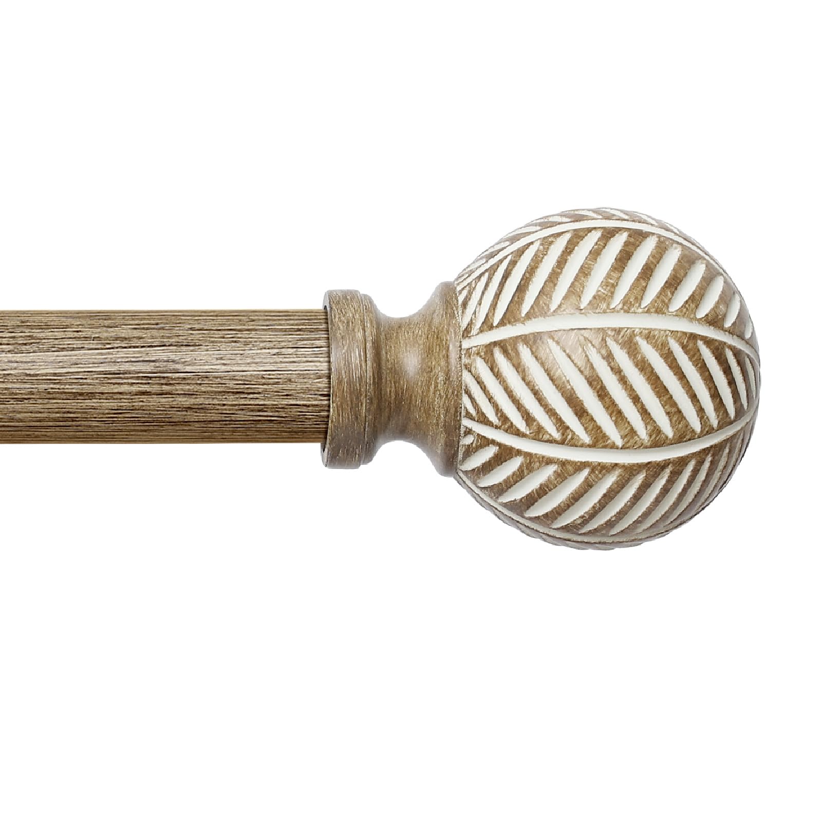 Wood Grain Curtain Rods - Adjustable & Heavy Duty -11 Wood Grain Curtain Rods - Adjustable & Heavy Duty -11