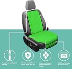 FH Group Car Seat Cover Cushion - 2 Pack Seat Covers for Cars Trucks SUV, Neosupreme Car Seat Cushions, Waterproof Car Seat Cover Cushion, Universal Fit Car Seat Protector Front Set Green