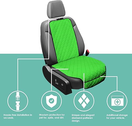 Miniatura 189 de FH Group Neosupreme - Cojines de asiento para automóvil, ajuste universal, cojín para asiento trasero de automóvil con respaldo de silicona Gris