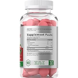Horbach Vegan Apple Cider Vinegar Gummies | 90 Count | ACV Supplement | Apple Flavor | Non-GMO, Gluten Free Gummies for Adults