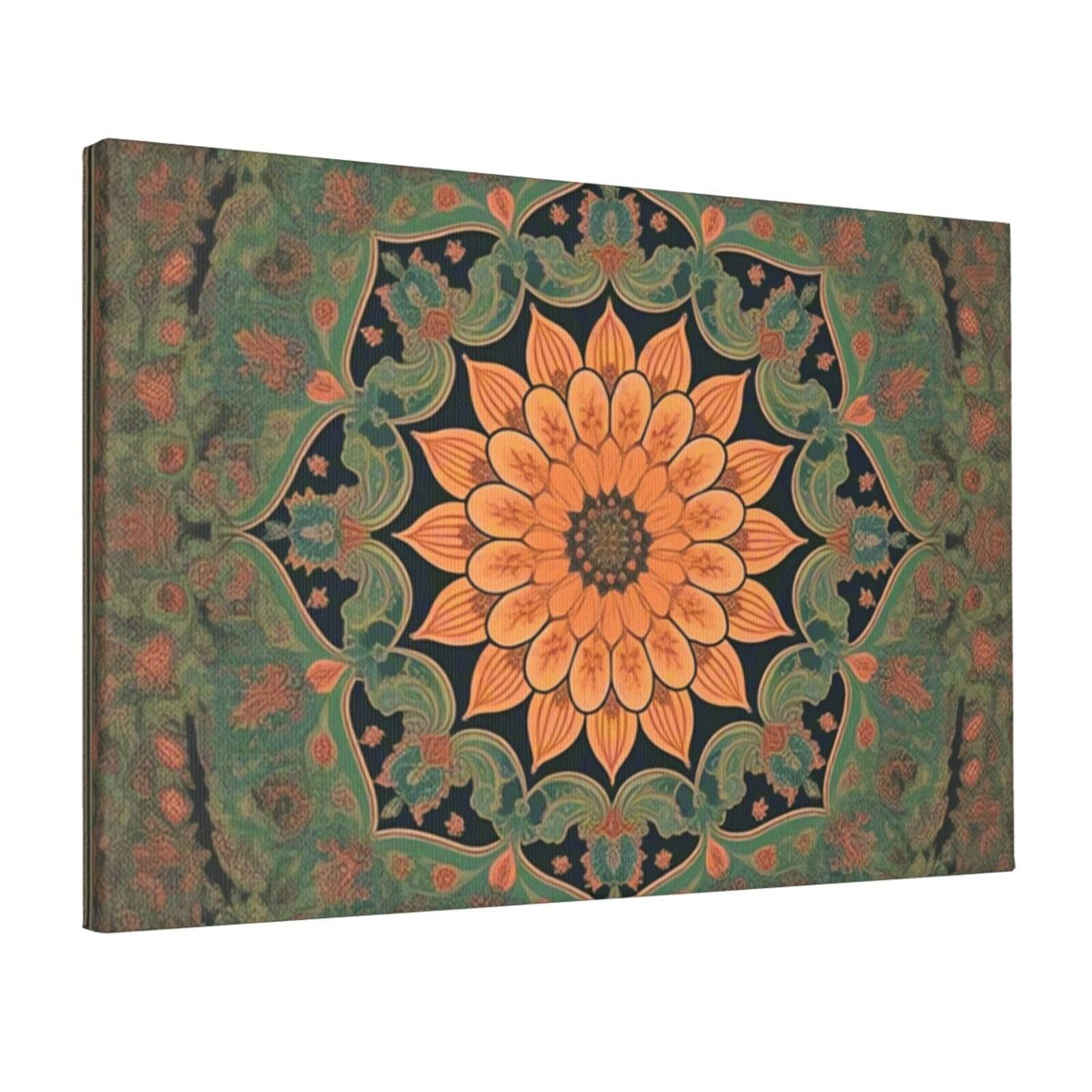 Fodpand Boho Unframed Canvas Wall Art,Modern Posters Print Wall Decor Canvas Oil Painting For Bedroom Living Room Bathroom Wall Hanging Artwork Ready To Hang 12"X18"
