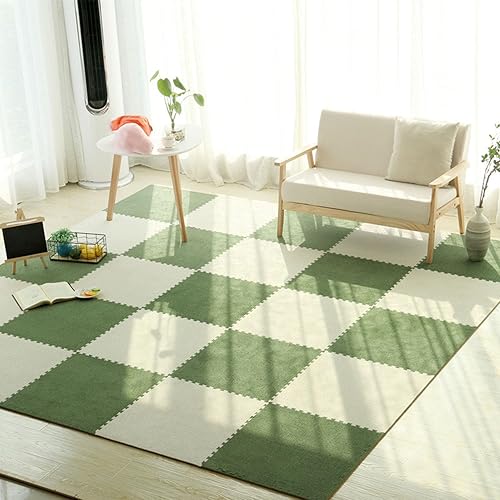 Miniatura 9 de Tapete cuadrado de 12 x 12 pulgadas, 12 unidades, antideslizante, lavable, esponjoso, suave, de espuma de rompecabezas, alfombras de escalada con