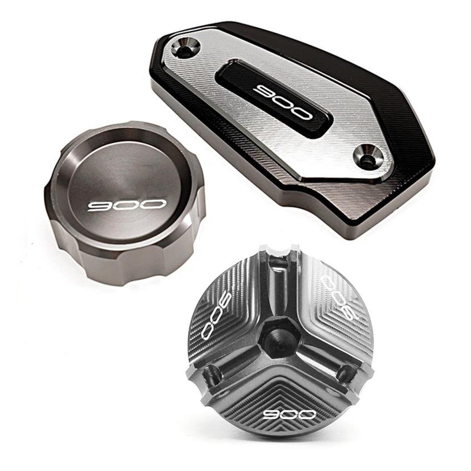 Tapa Llenado Aceite Para Kawasaki Z900 Z 900 Z900 2017-2021 Tapa Líquido Frenos Delantero Trasero De Motocicleta Cubierta De Depósito De Cilindro Tapa De Líquido Frenos Tapón Llenado Aceite Motor ( Co