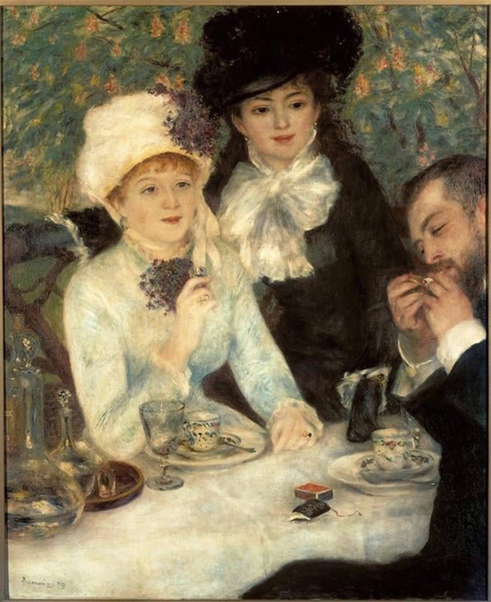 SERENDIPITP Vintage Wall Art Canvas Nordic Poster Canvas Print Picture the End of the Lunch by Pierre Auguste Renoir Wall Art Poster for Home Decor 60x90cm