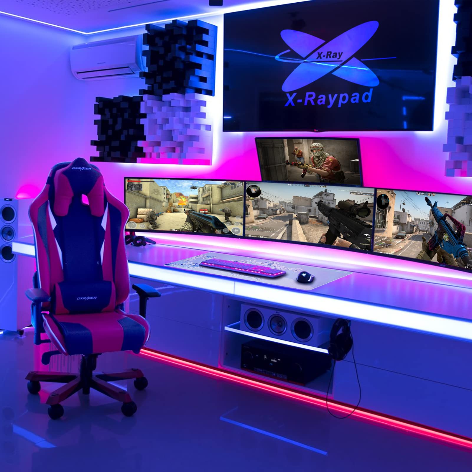 Alfombrilla de ratón para Juegos X-Raypad Aqua Control 2 AC2, Ultra Alta precisión con Velocidad Capacidad de Control, diseñada para Jugadores Fps con Bajos requisitos de dpi