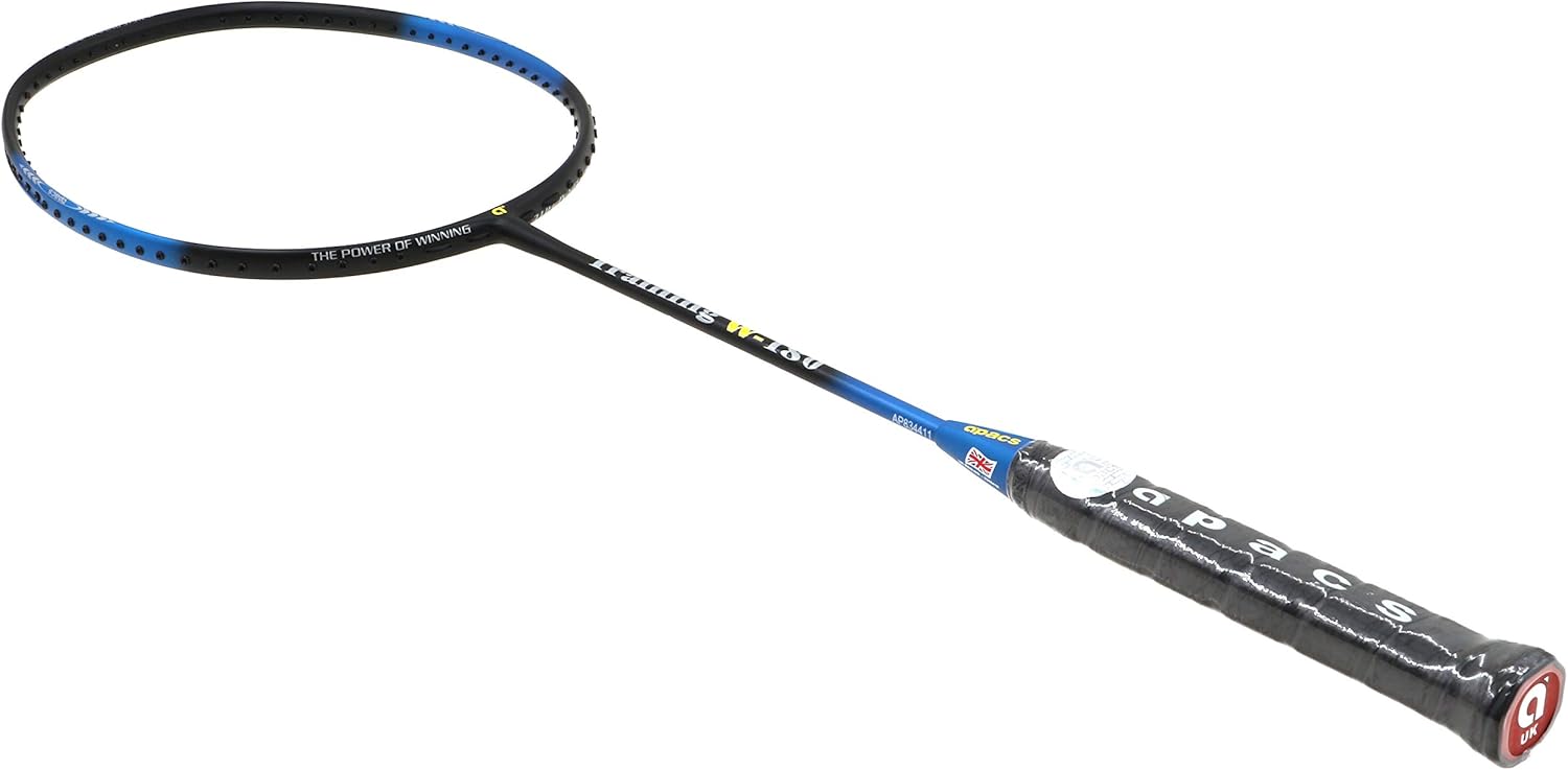 Apacs Training W-180 Blue Black Pre-Strung Badminton Racket (180 Grams)