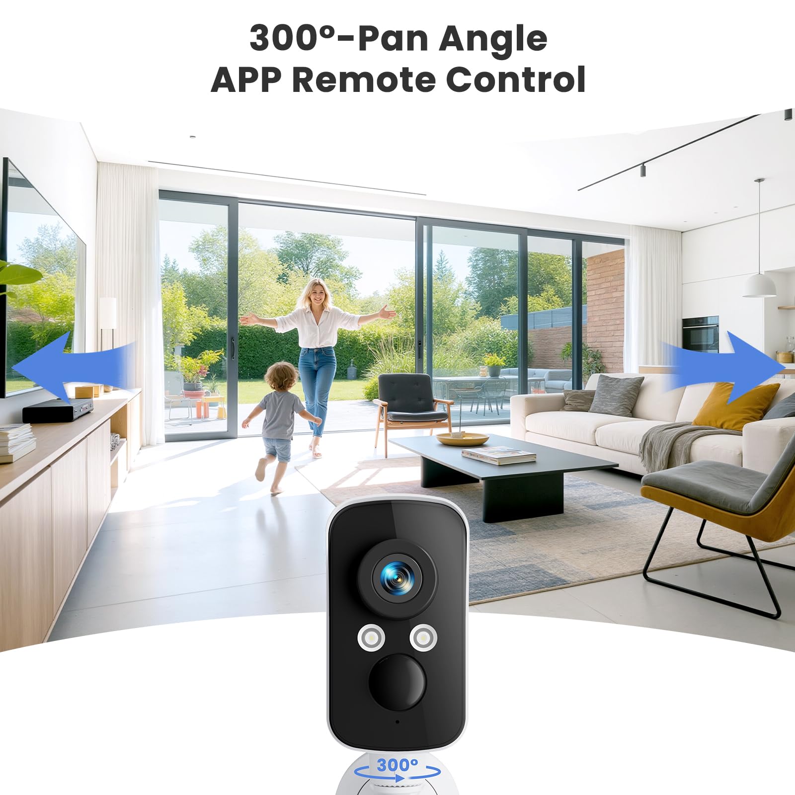 Amazon.com : 300° Pan Wireless Outdoor Security Camera, No