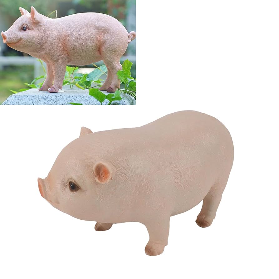 Amazon.co.jp: 豚動物フィギュアセット、プラスチック豚