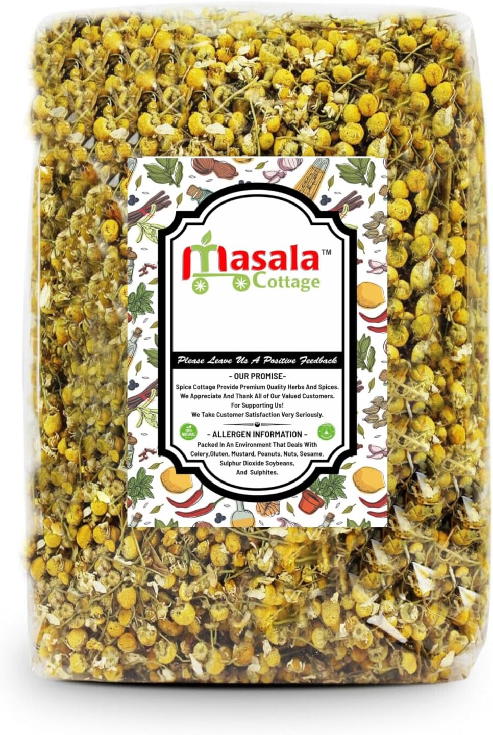Chamomile | Camomile Dried Flower Herbal Loose Leaf Tea 50g-1900g (50g)