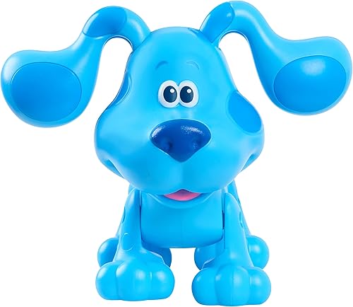 Miniatura 3 de Just Play Blue's Clues & You! Walk & Play Blue - Mascota interactiva para caminar y ladrar, impresión especial de patas brillantes, juguetes para