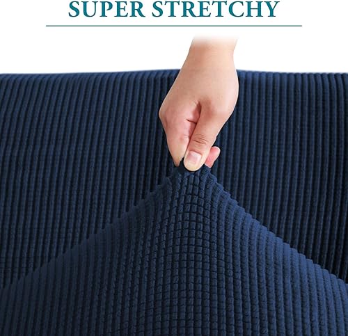 Miniatura 10 de Flamingo P Funda de sofá de alta elasticidad antideslizante para sofá biplaza de 2 cojines, fundas protectoras lavables para muebles de mascotas con