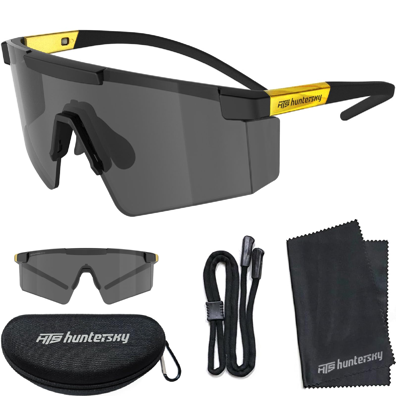 HTS HUNTERSKY Huntersky Z87 UV400 - Gafas de sol para hombre y mujer, para correr, ciclismo, béisbol, deportes al aire libre