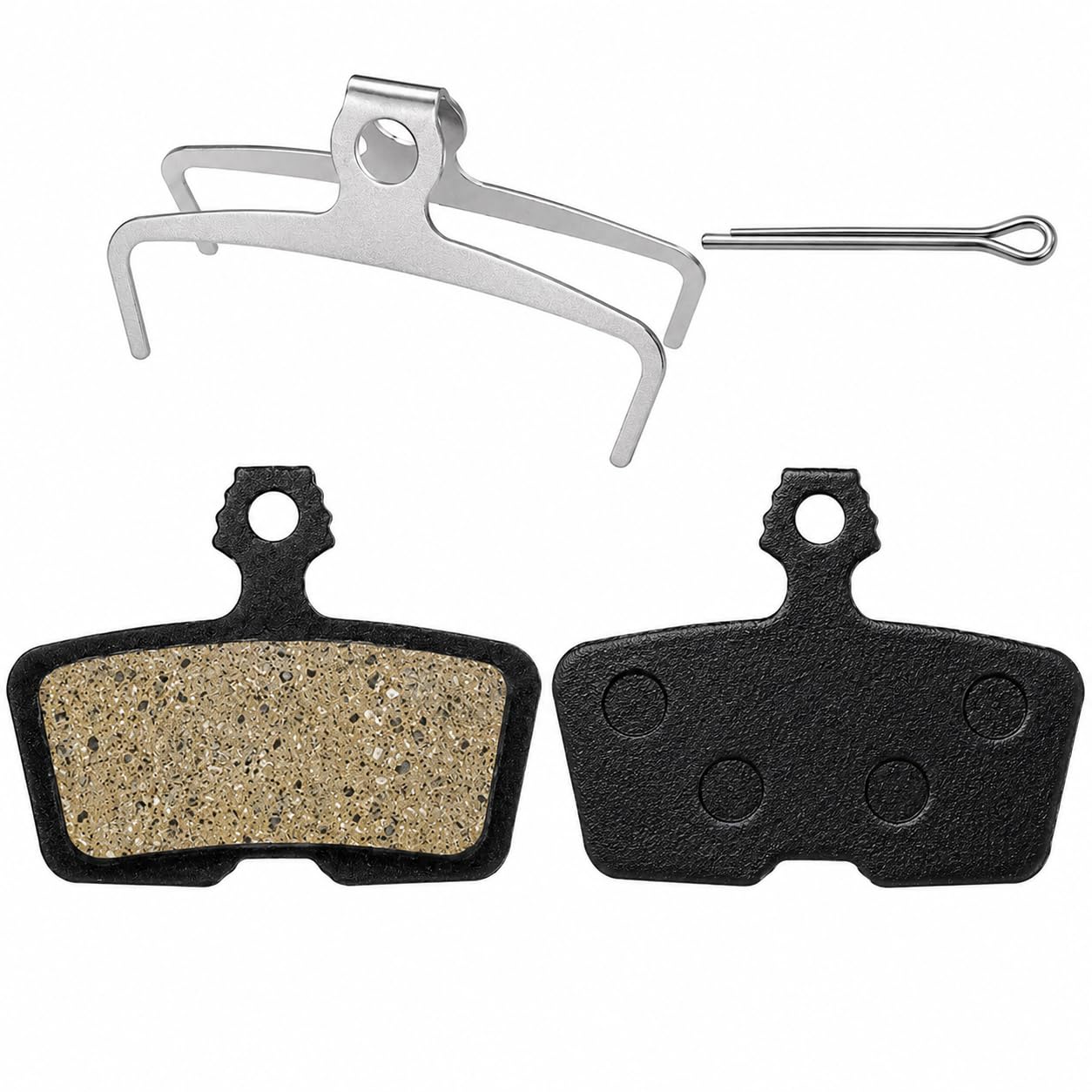 QZKJQDD Bike Brake Pads Compatible with SRAM DB8, Code, Motive, Guide RE, 1 Pair Bicycle Disc Pad Set with Spring Clip & Retaining Pin for MTB Trail, Road Ride, City Commute, Wet & Dry Use