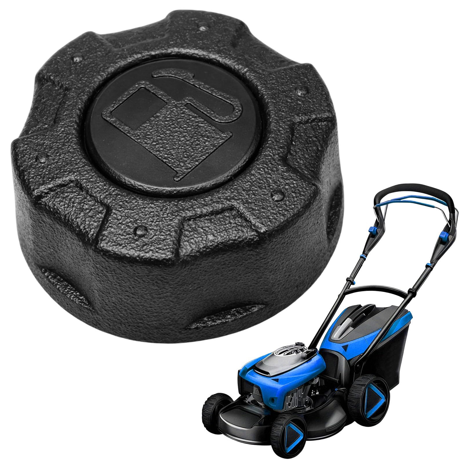 Tappo serbatoio carburante per tosaerba 411919, diametro 46,5 mm, parte serbatoio carburante compatibile con PRO 140/QSS OHV/PRO 160/QSS OHV motore tosaerba