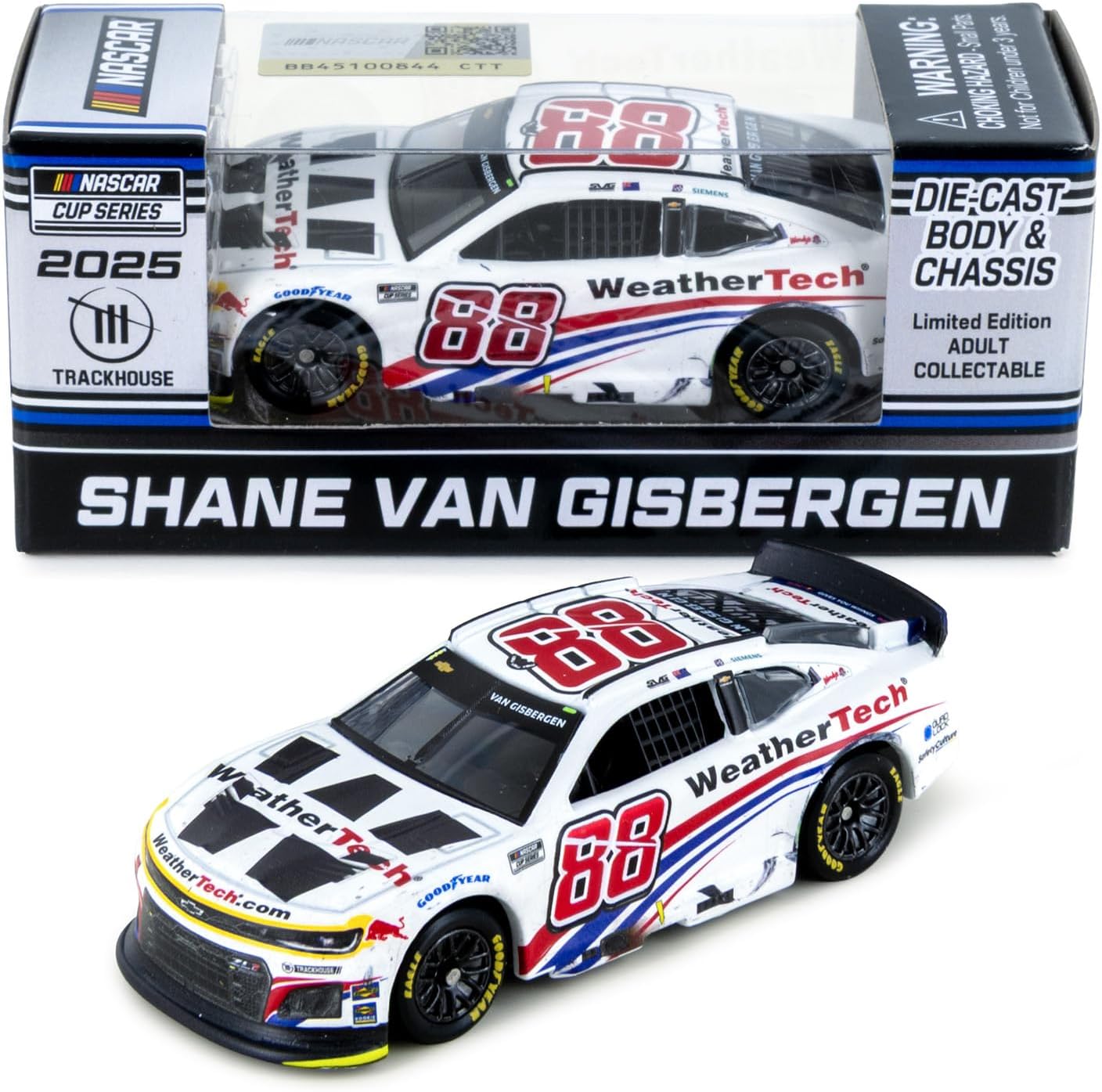 Shane Van Gisbergen 2025 Chicago Street Course #88 Race Win ARC Diecast Car 1:64 Scale