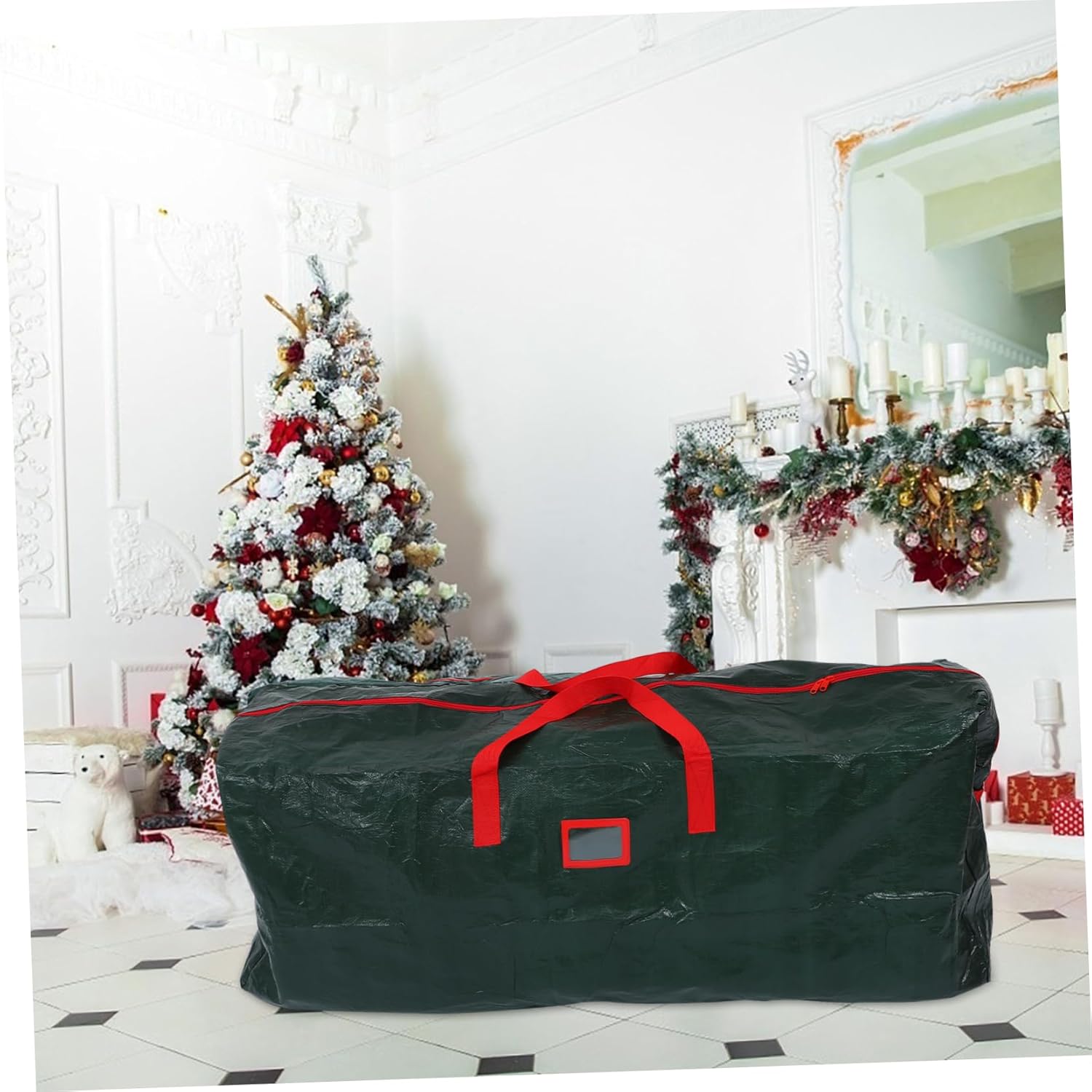 Ciieeo 1pc Christmas Tree Storage Bag Organizer for Holiday Decor Capacity Material Dust for Seasonal Storage and Moving