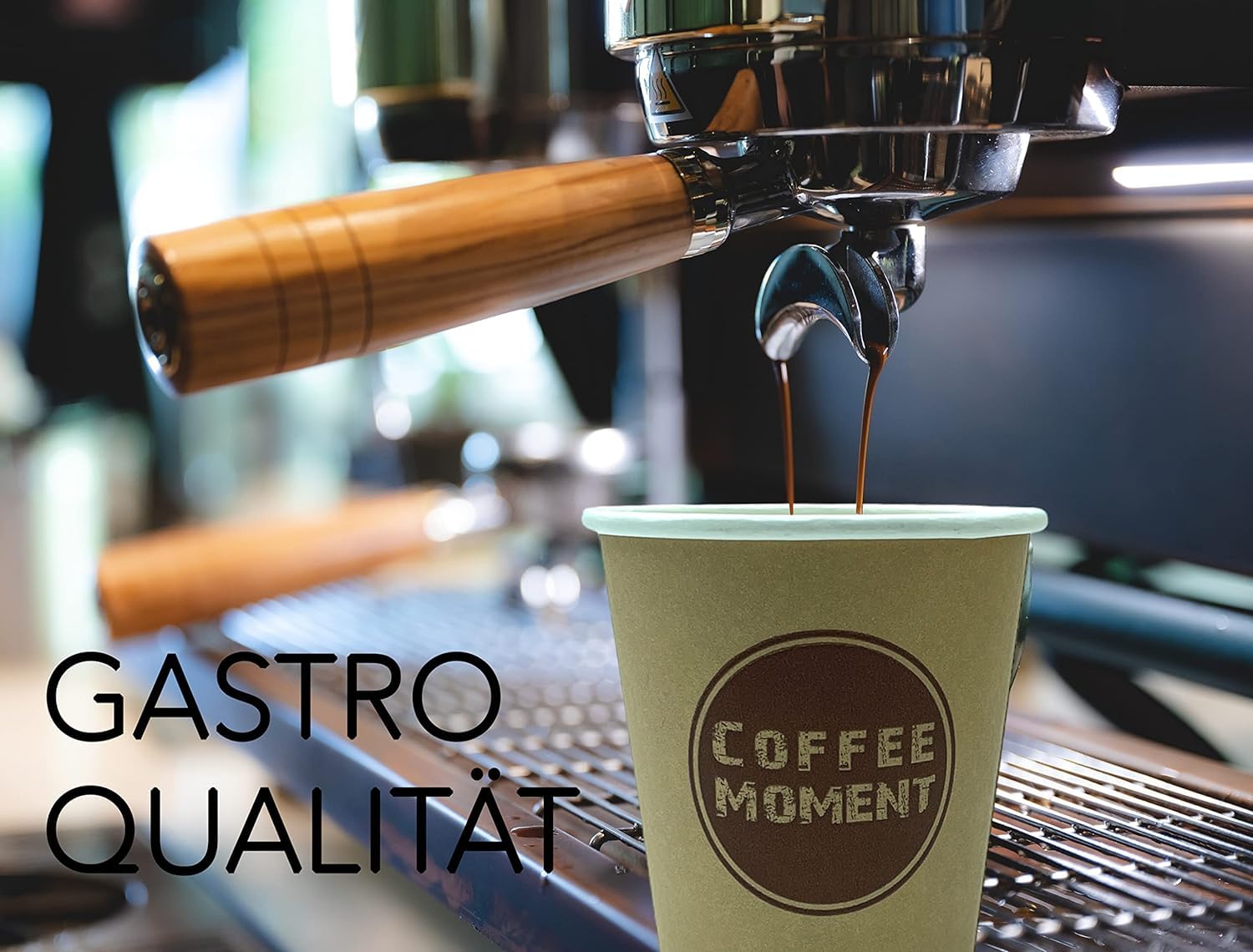 1000 tazze da caffè monouso, in carta dura, 300 ml, 12 oz 0,3 l, robuste, in carta, per caffè da go, tazze monouso